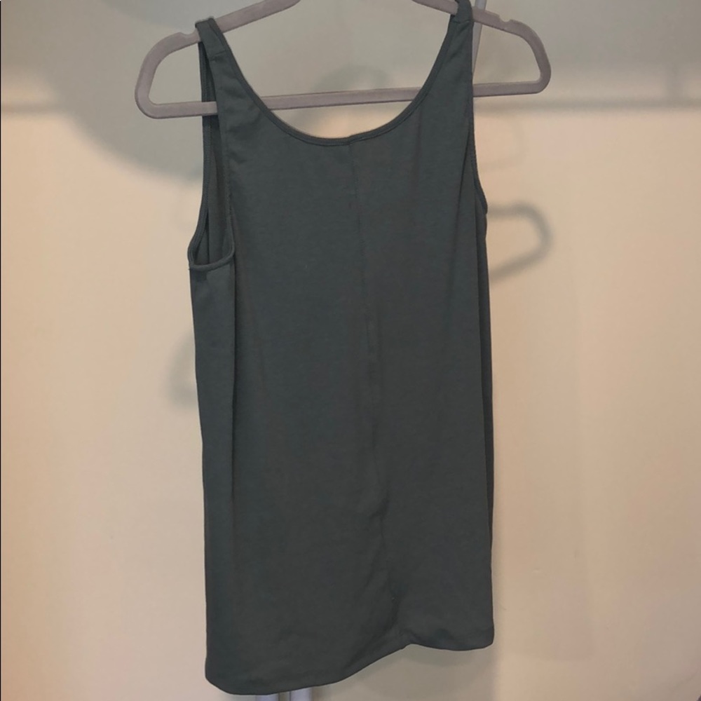 olive green TANK TOP